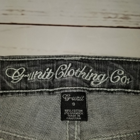 G-UNIT Clothing Co. Low Rise Dark Gray Jean's 9 - Picture 7 of 7